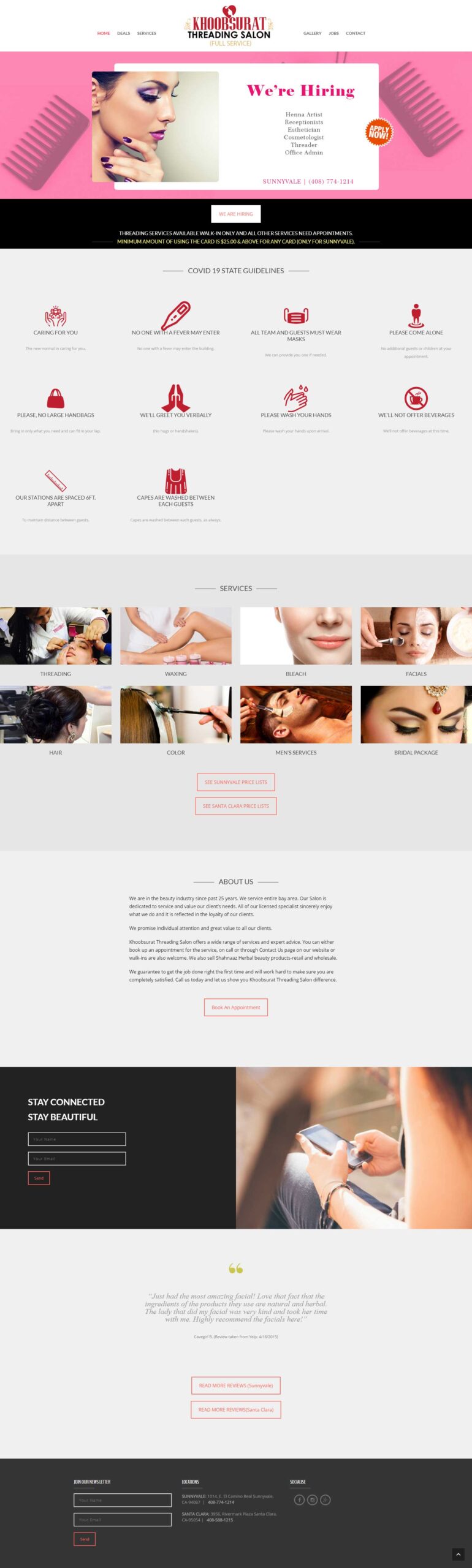 Website Demo Desktop