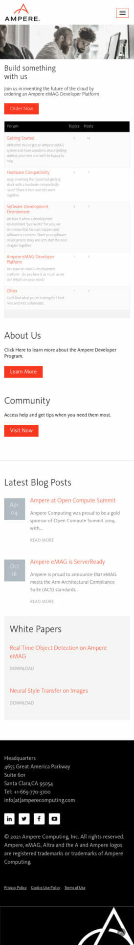 Website Demo Mobile