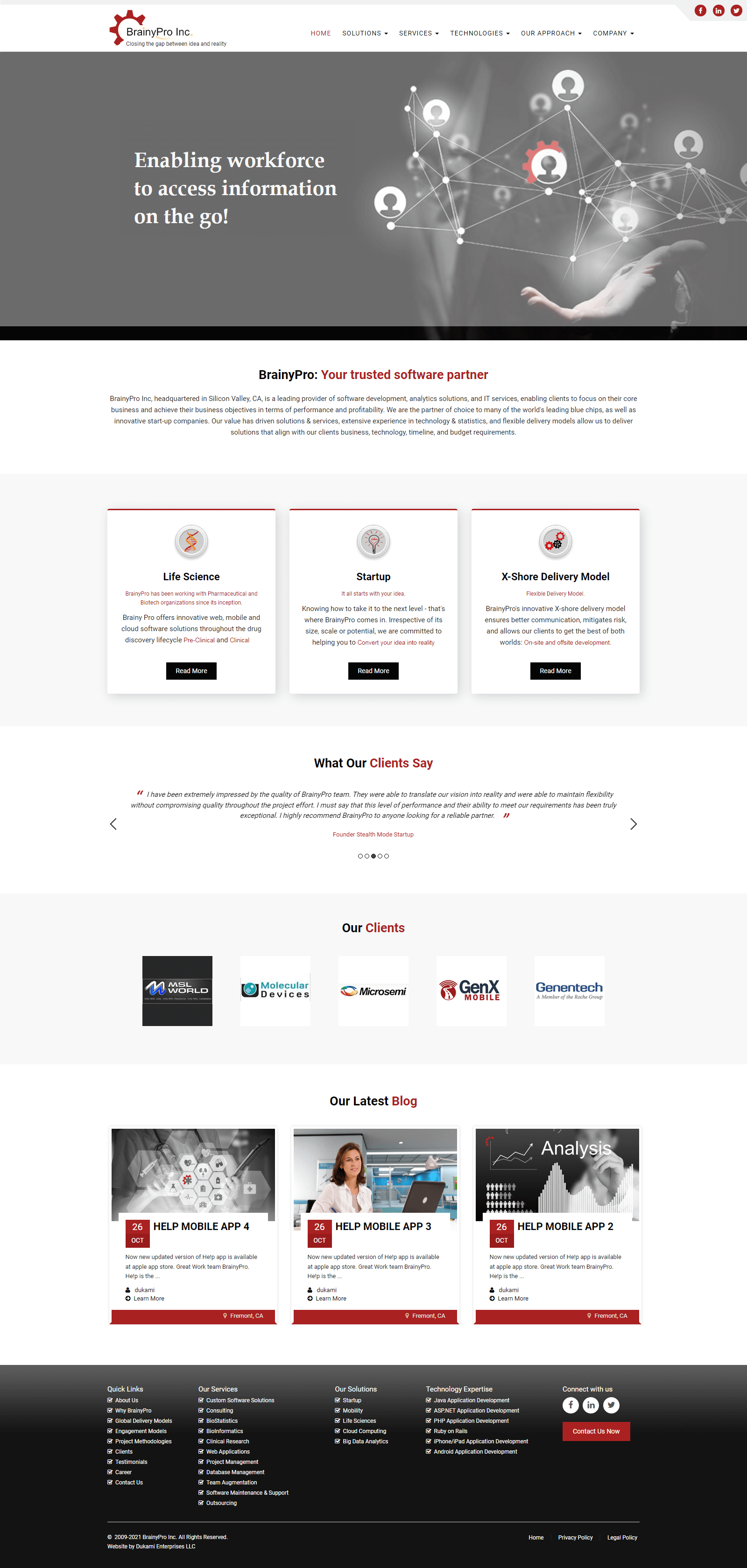 Website Demo Desktop