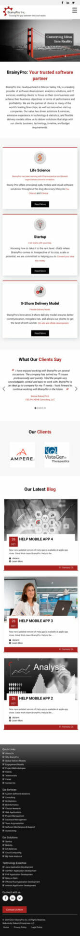 Website Demo Mobile