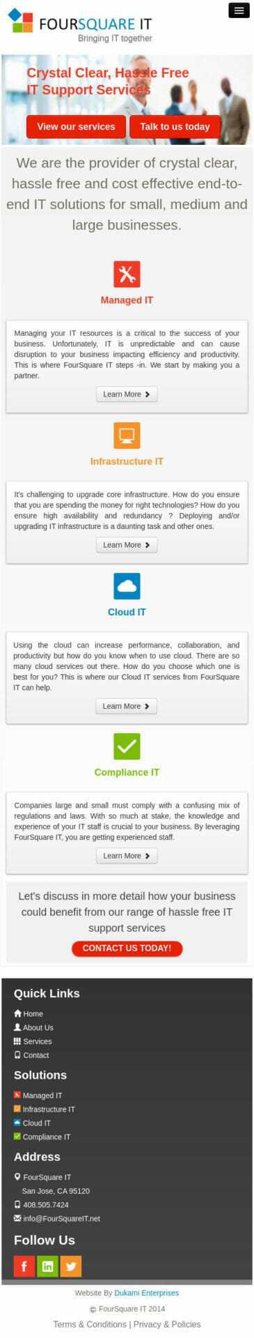 Website Demo Mobile