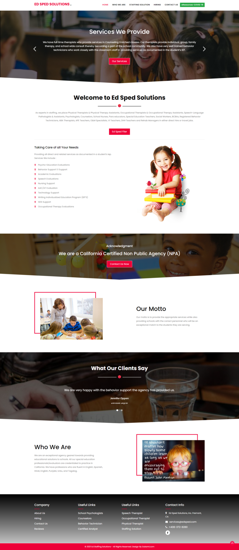 Website Demo Desktop