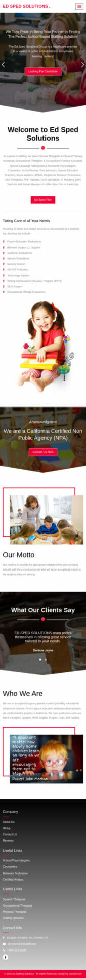 Website Demo Mobile