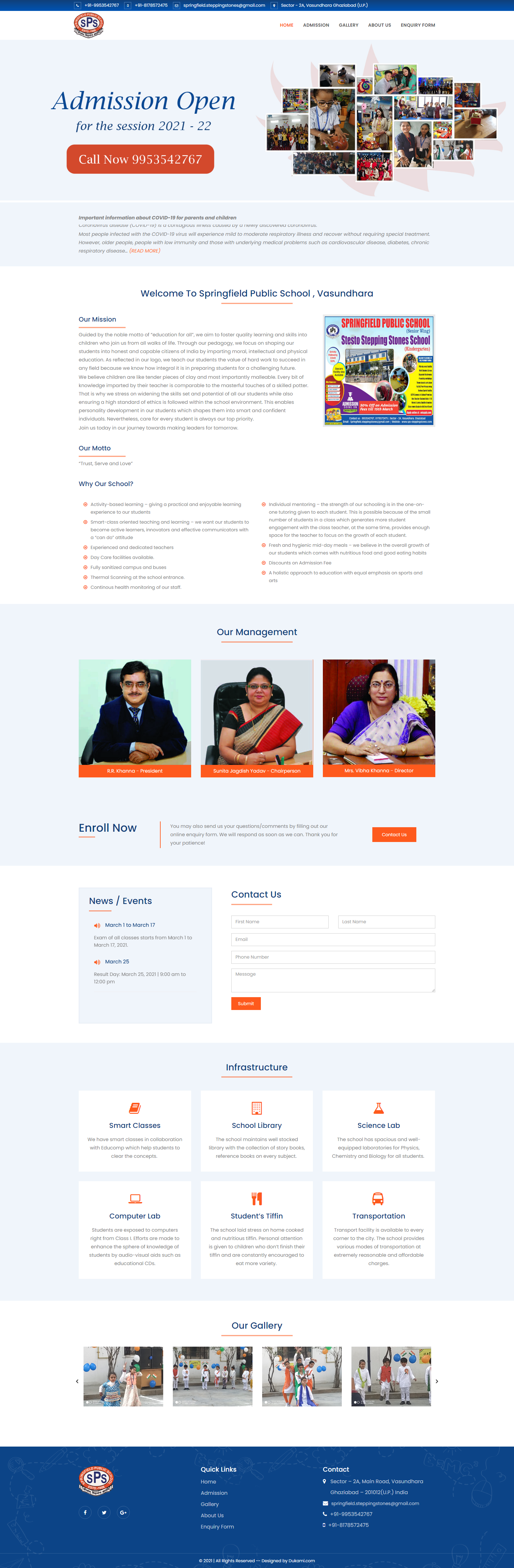 Website Demo Desktop
