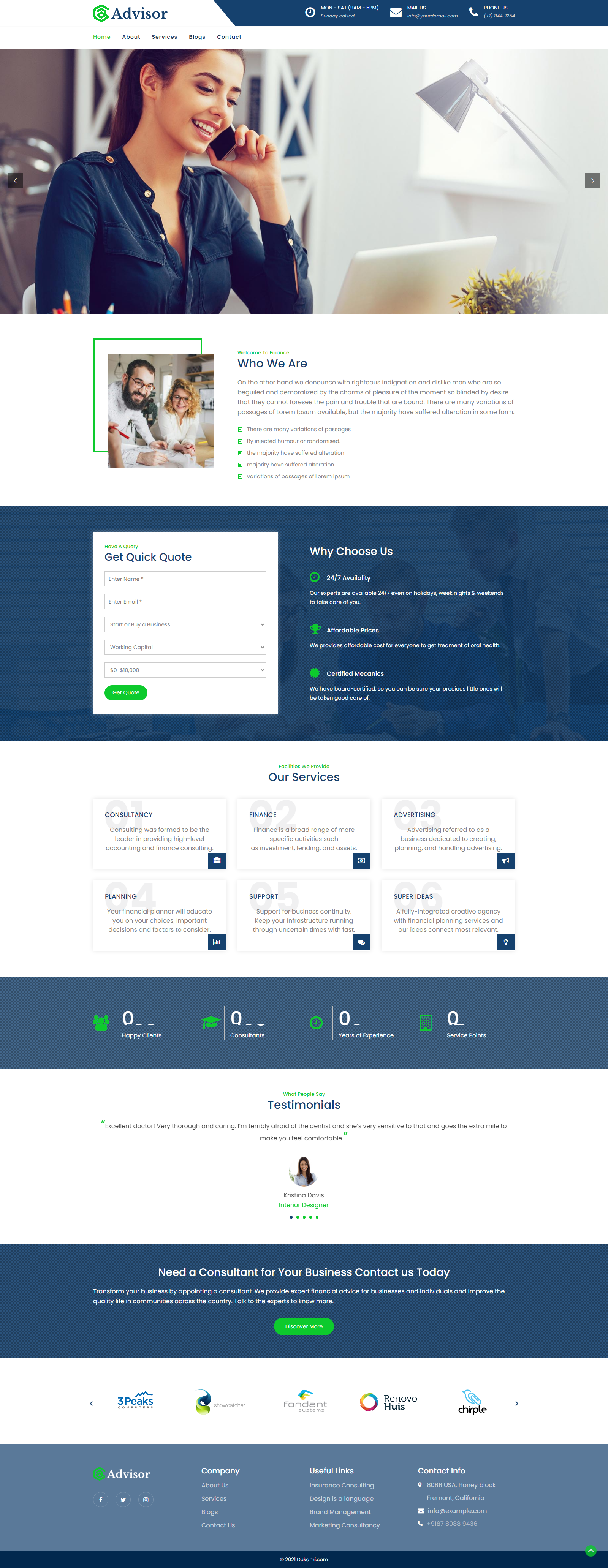 Website Demo Desktop