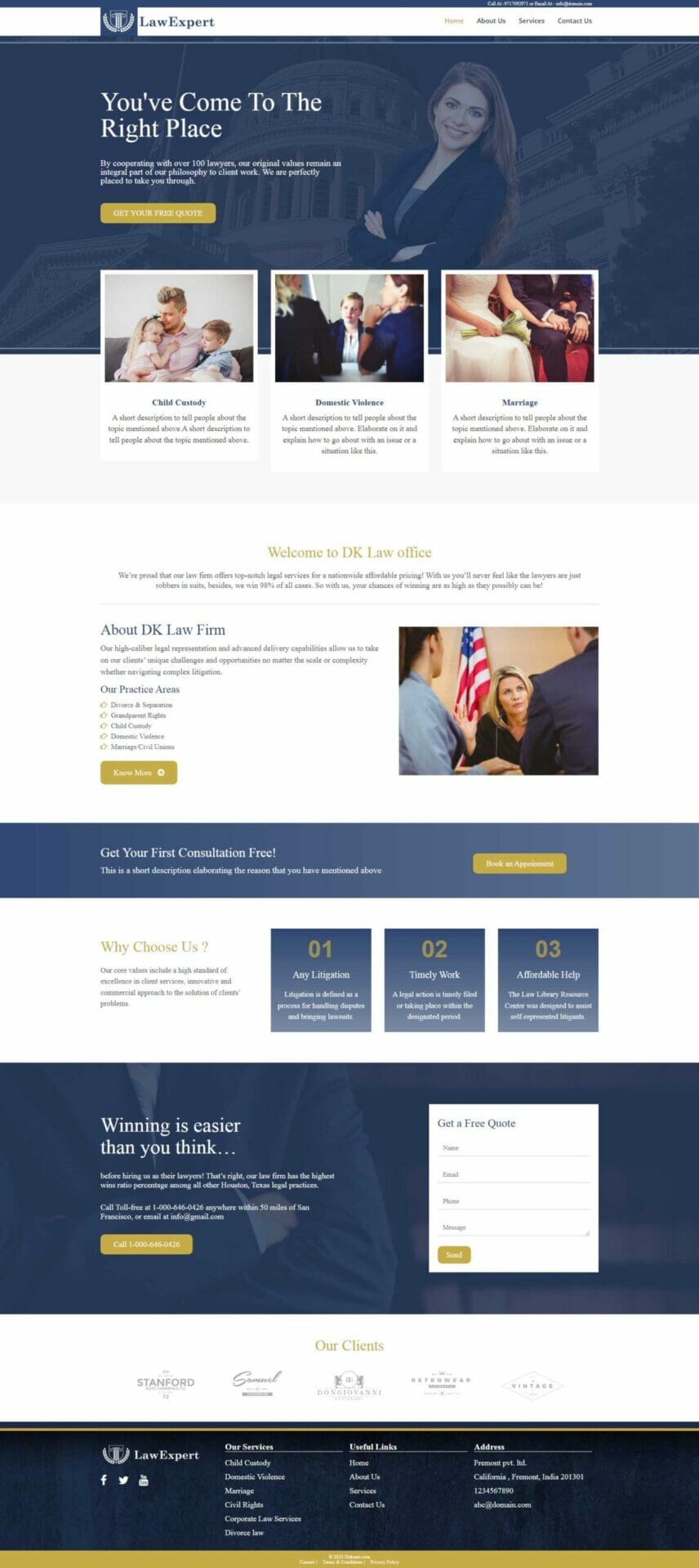 Website Demo Desktop