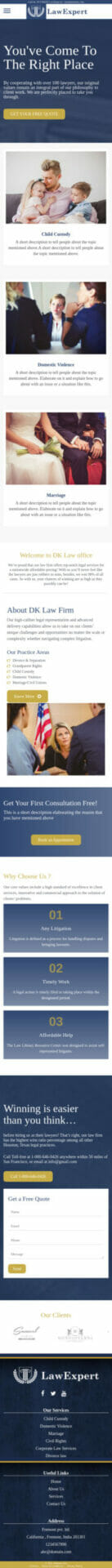 Website Demo Mobile