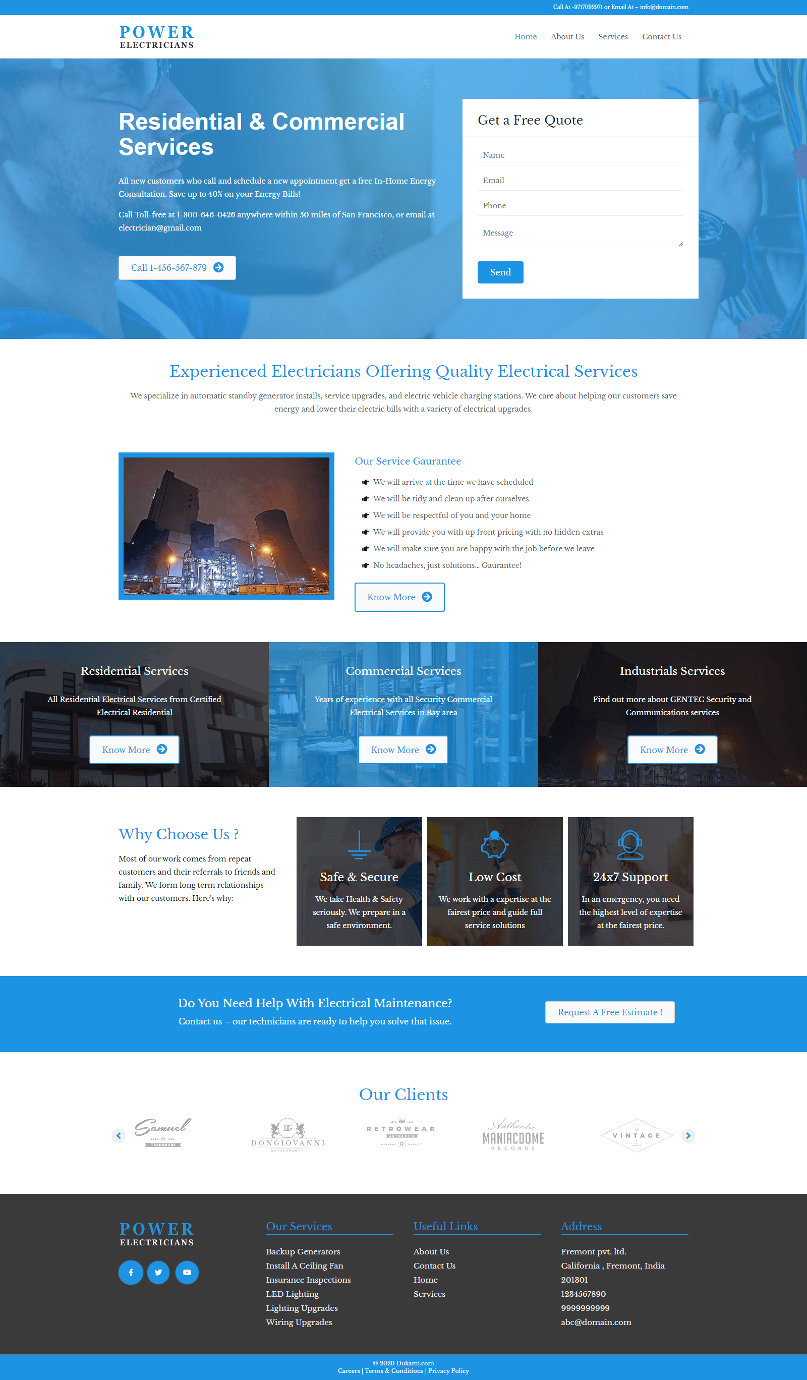 Website Demo Desktop