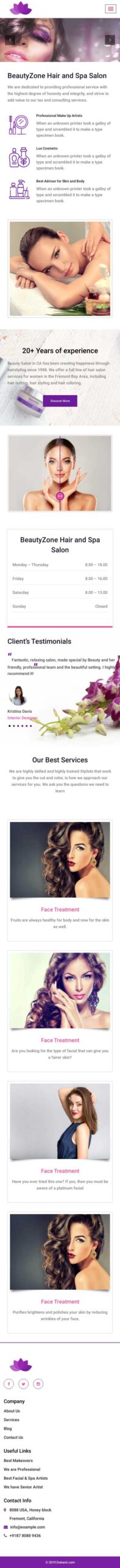 Website Demo Mobile