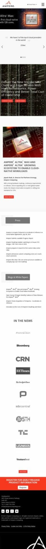 Website Demo Mobile