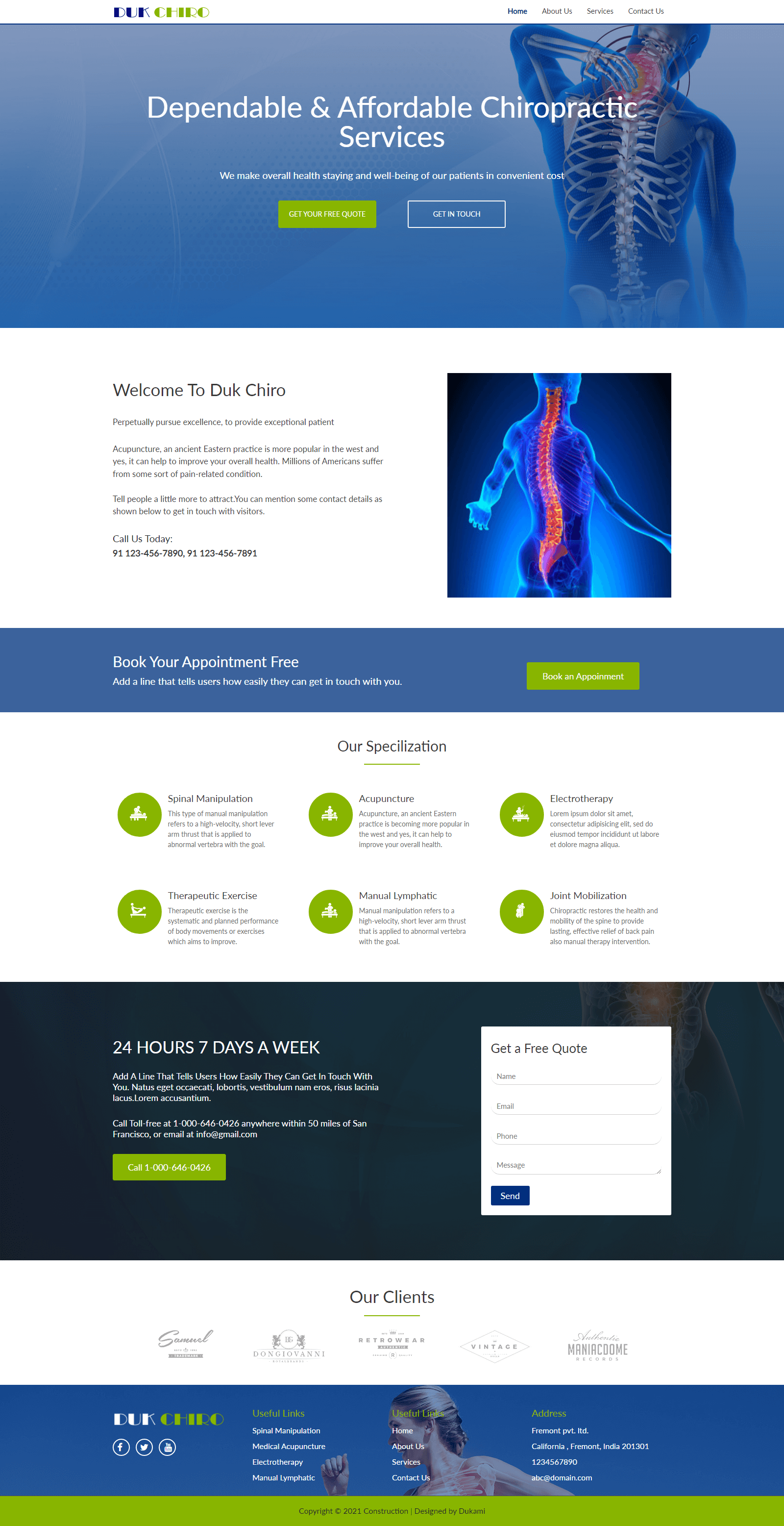 Website Demo Desktop