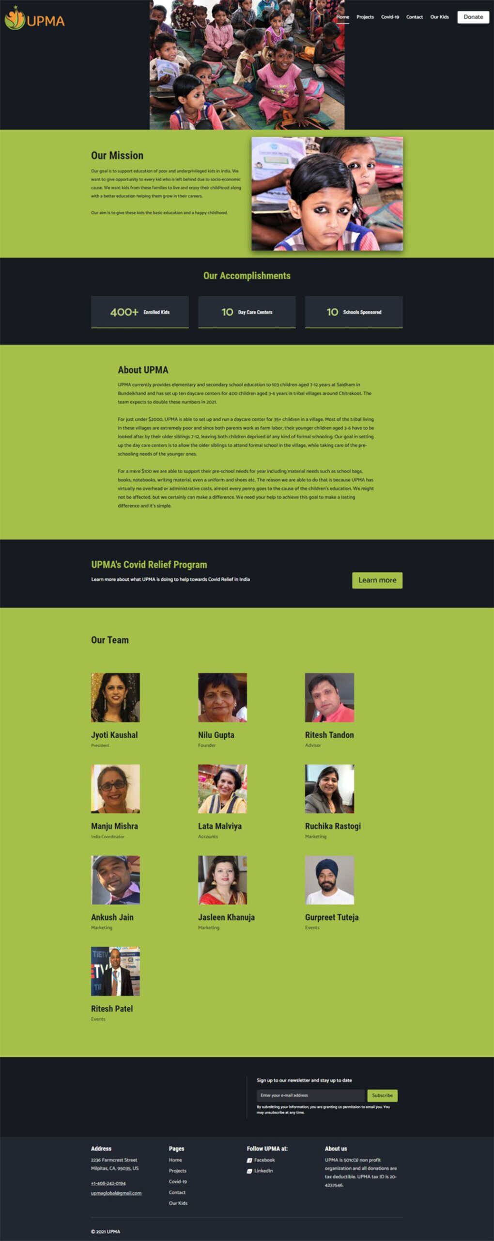Website Demo Desktop