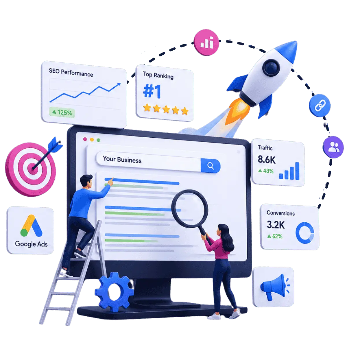Digital Marketing Agency Bay Area offering SEO, PPC, web design, and AI marketing services.